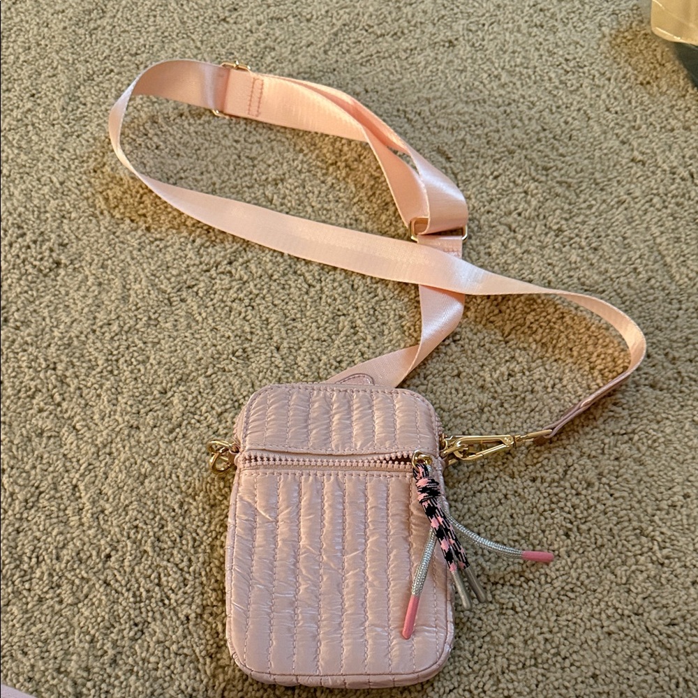 Shiraleah Pink Crossbody Bag with Tassel